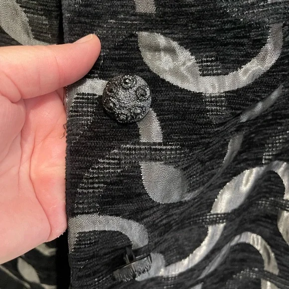 Desigual Monochrome Patterned Fabric Coat - Picture 5 of 5